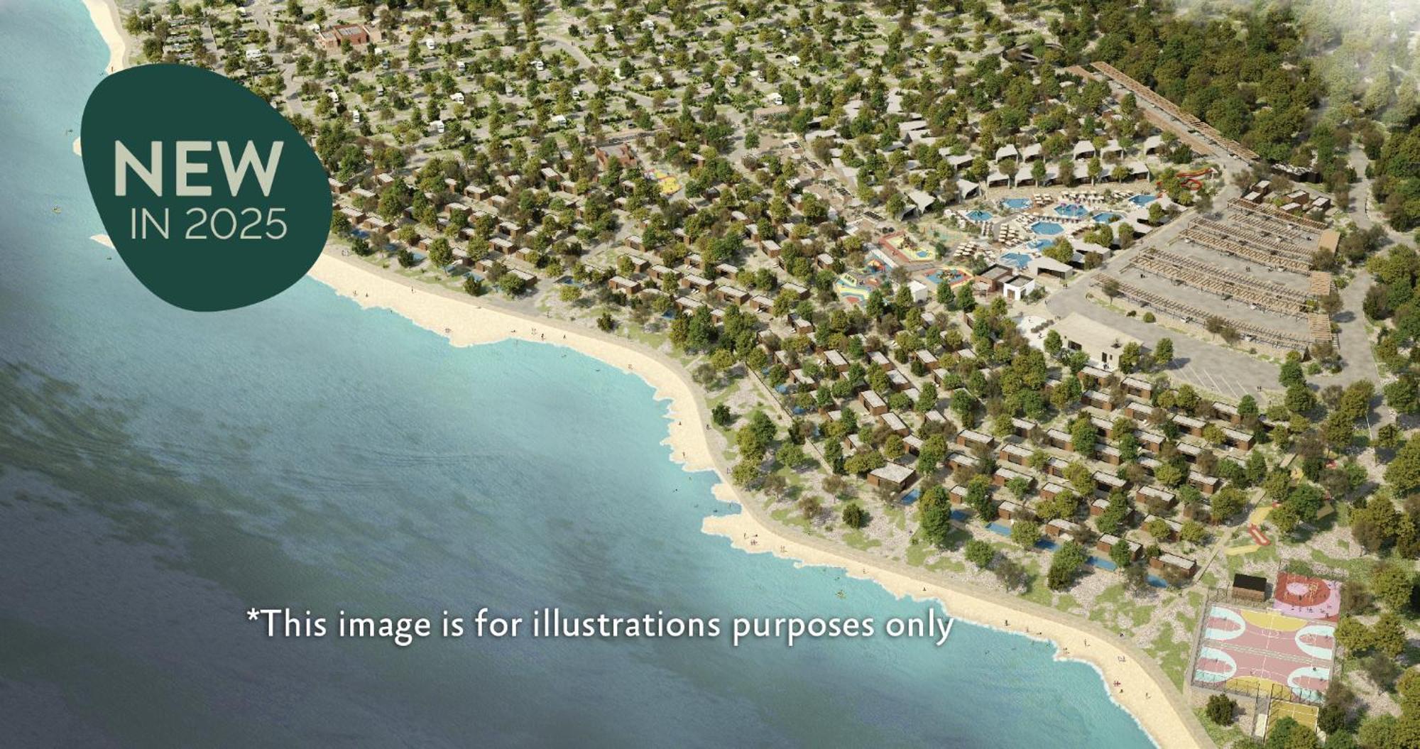Aminess Style Glamping Villas & Holiday Homes Atea Нивице Экстерьер фото Aerial view of the resort