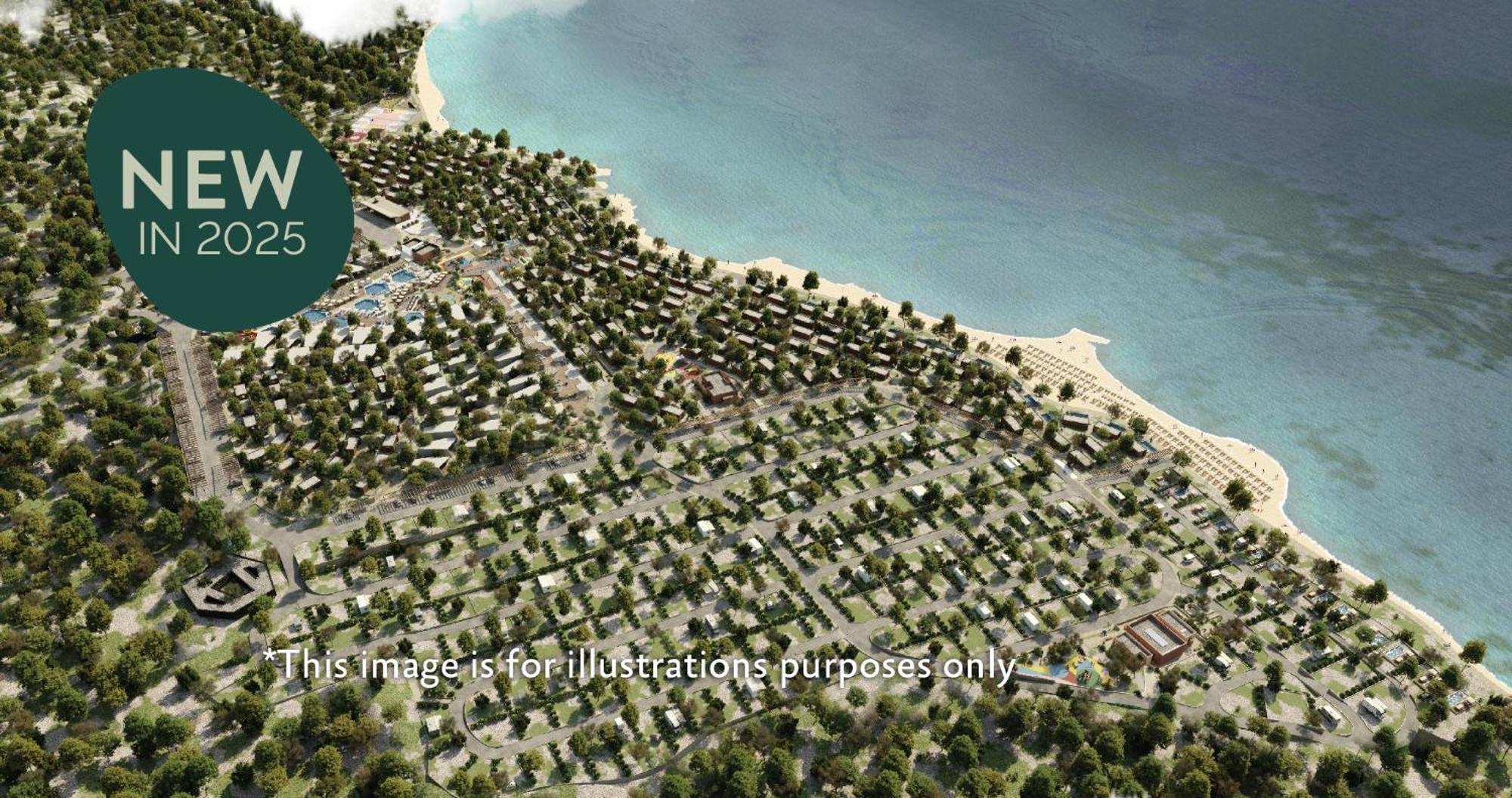 Aminess Style Glamping Villas & Holiday Homes Atea Нивице Экстерьер фото 3D rendering of the proposed resort