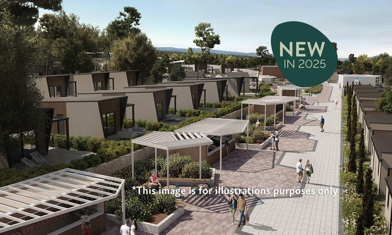 Aminess Style Glamping Villas & Holiday Homes Atea Нивице Экстерьер фото Artist's Impression of the proposed new residential village